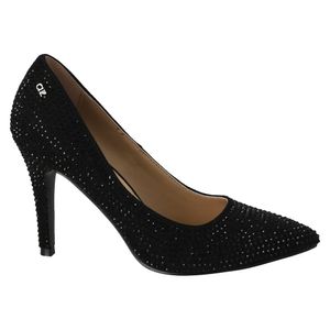 Stiletto Azaleia Cristina-151 Negro Glitter