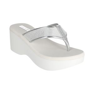 Sandalias Lara-608 Blanco/Plata