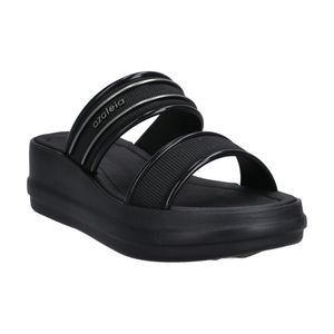 Sandalias Azaleia Kate Duo Slide Plat Fem-683 Negro