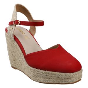 Sandalias Salome-089 Rojo
