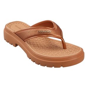 Sandalias Azaleia Aurora-091 Marron Metalizado